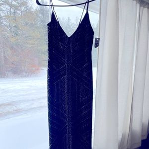 Womens black and gold formal dress